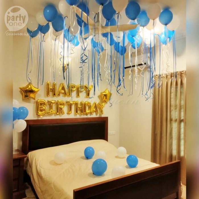 decorations Blue Balloon Birthday Room Decoration